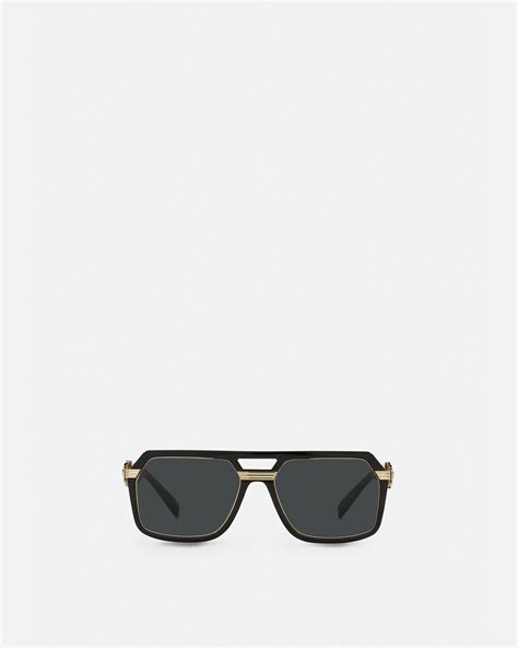 gold v-vintage pilot sunglasses versace|genuine Versace sunglasses.